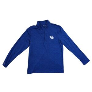 Antigua Pullover Mens Size Medium Blue Kentucky Wildcats Quarter Zip